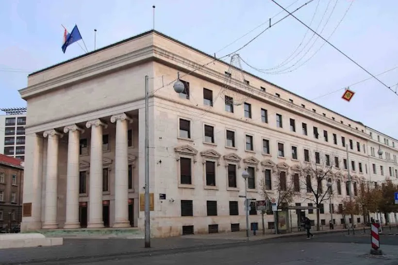 The Croatian National Bank building, the regulator of banking in Croatia