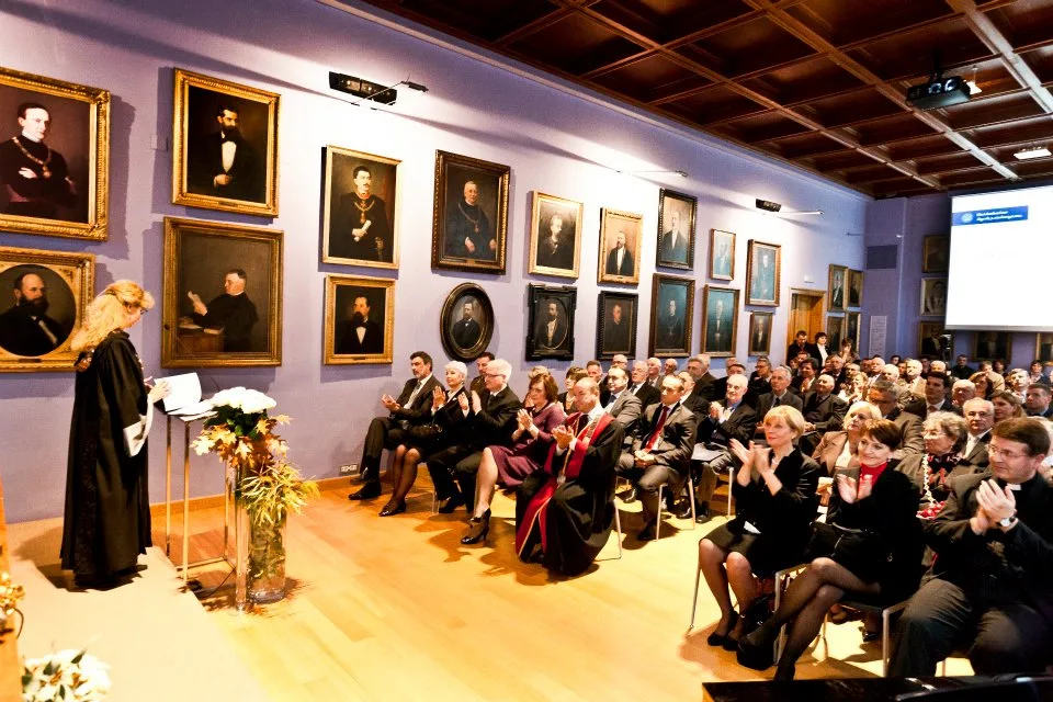 The great hall of the University of Zagreb rectorate
