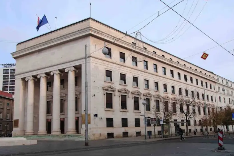 Building of the Croatian National Bank in Zagreb