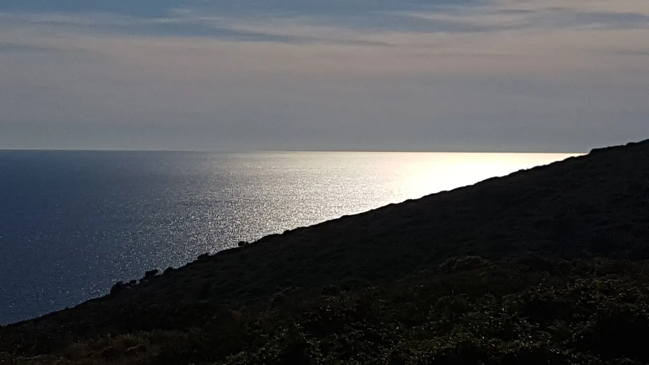 Long limestone ridge and Adriatic horizon along Dugi Otok