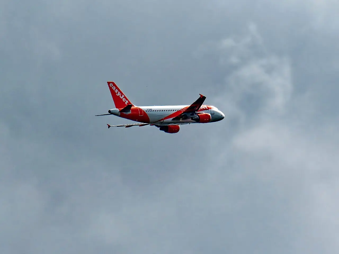 An easyJet Airbus A319 at London Gatwick Airport