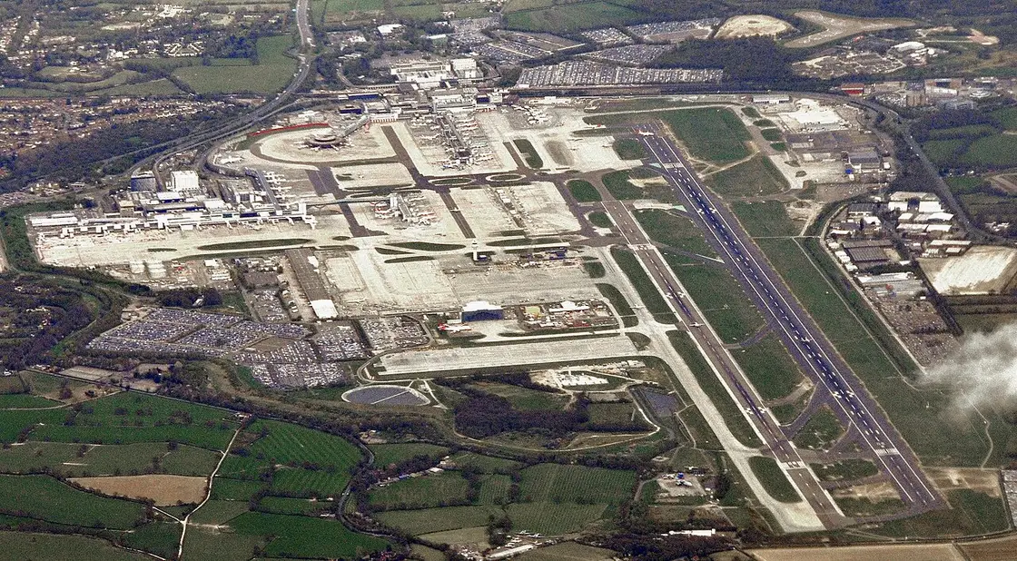 Exterior of London Gatwick Airport terminals