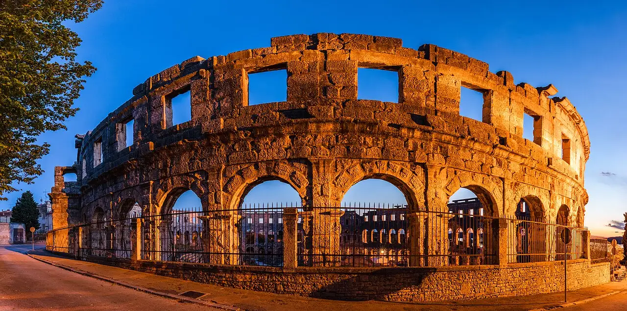 The Roman amphitheatre (Arena) of Pula, one of the best-preserved in the world