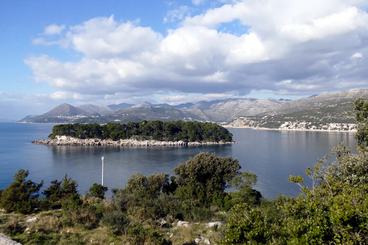 Green, low-rise resort district of Babin Kuk on the Lapad peninsula in Dubrovnik