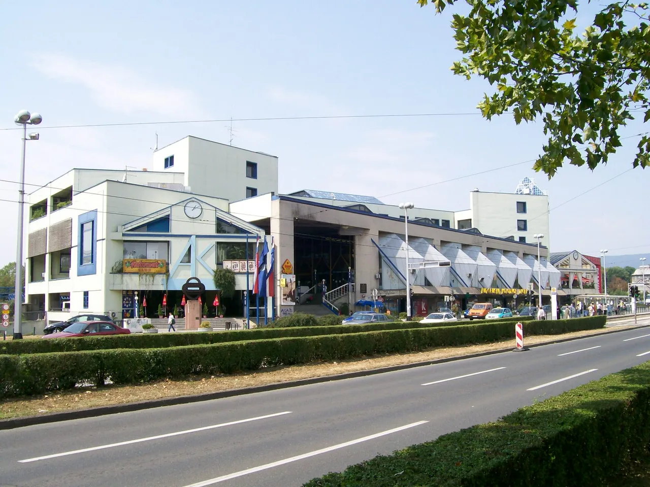 Buses and passengers at Zagreb's main bus station