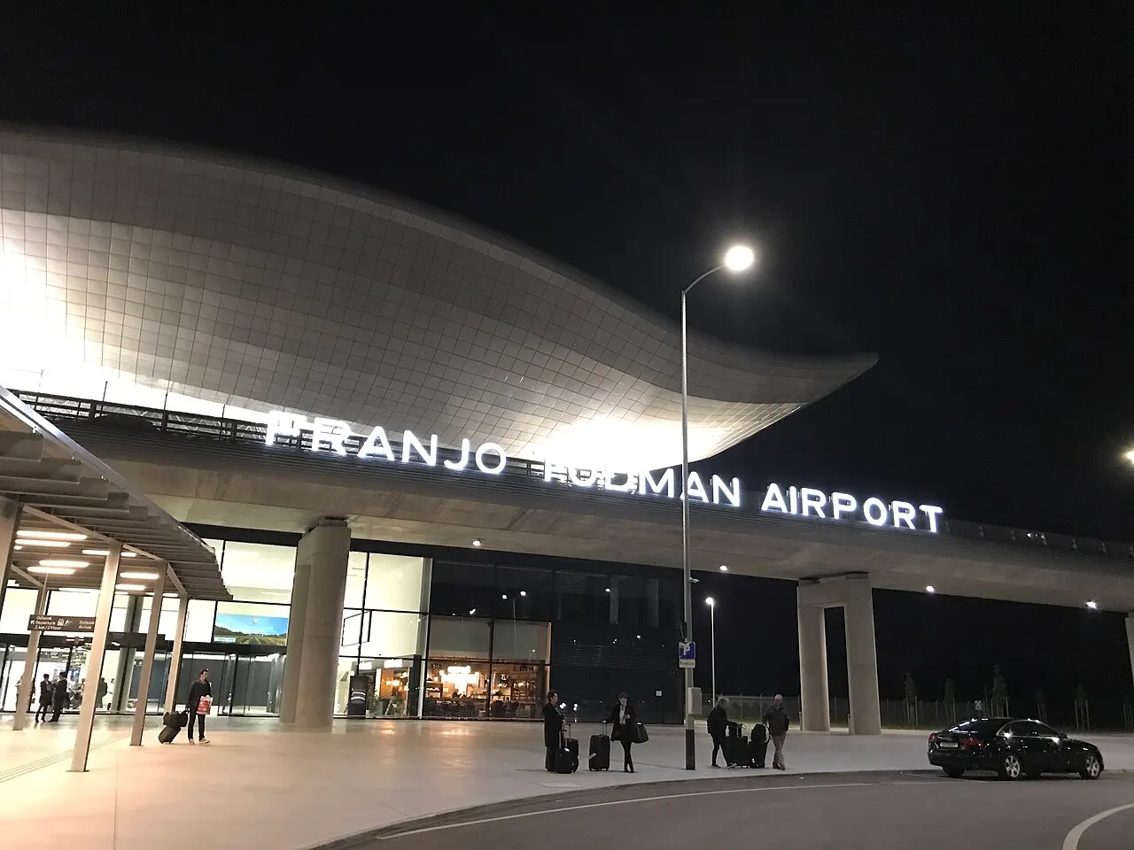 The terminal building at Zagreb Franjo Tudman Airport