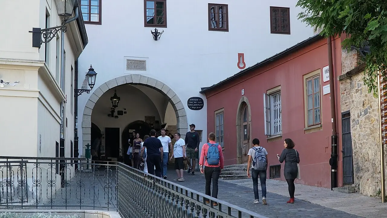 The Stone Gate passage in the Upper Town of Zagreb